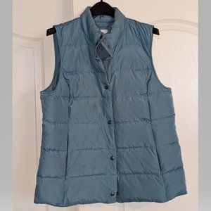 J. Jill Down light blue puffer vest